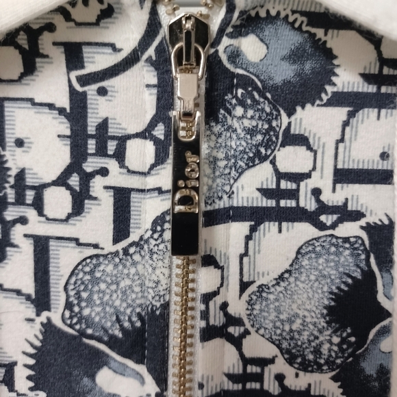 AUTH! DIOR Cherry Blossom zip-up hoodie jacket - Picture 3 of 7